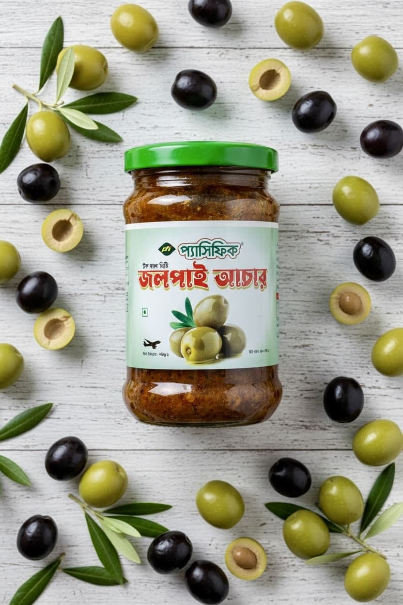 Tok Jhal Jolpai Achar - Tangy Bangladeshi Olive Pickle - Pacific Food